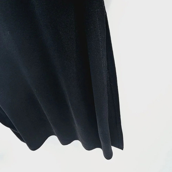 Exclusively Misook Black Classic Knit Maxi Short Sleeve Dress Size Small - Picture 4 of 4